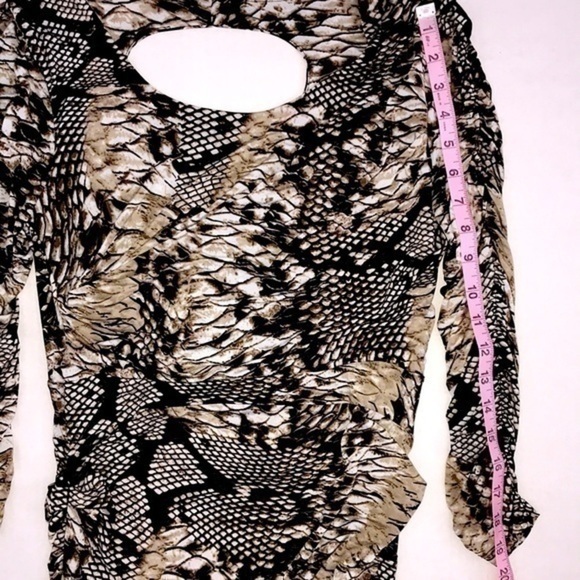 Alison Sheri Animal Print Ruched Dress - Picture 4 of 7